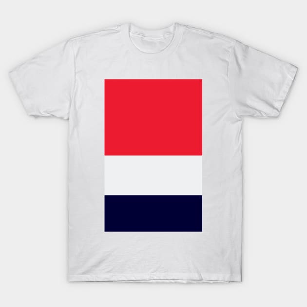 Arsenal Red White Navy Tricolour T-Shirt by Culture-Factory